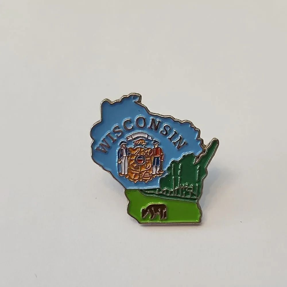 Wisconsin State Enamel Pin